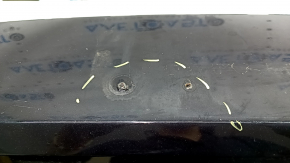 Front bumper bare VW Passat b8 16-19 USA black, worn, non-factory holes, cracked