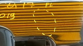 Bare front left door Ford Escape MK3 13-19 black G1, butt, dents, corrosion