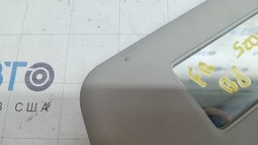 Right visor VW Passat b8 16-19 USA gray, without hook, for lighting, for dry cleaning