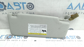 Left sun visor for VW Passat b8 16-19 USA, gray, without hook, for lighting, for dry cleaning