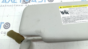 Left sun visor for VW Passat b8 16-19 USA, gray, without hook, for lighting, for dry cleaning
