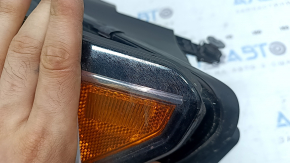 Front left headlight VW Passat b8 16-19 USA halogen, polished, worn, cobweb