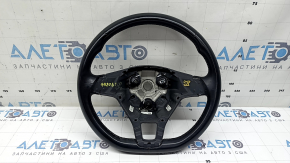 Naked steering wheel VW Passat b8 16-19 USA leather black, without trim and buttons, scratches, dents
