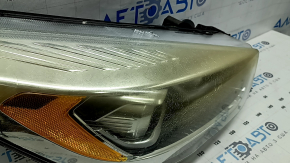 Front right headlight assembly Ford Escape MK3 17-19 rest xenon + LED, light, glass turned yellow, varnish cracked