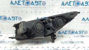 Front right headlight assembly Ford Escape MK3 17-19 rest xenon + LED, light, glass turned yellow, varnish cracked