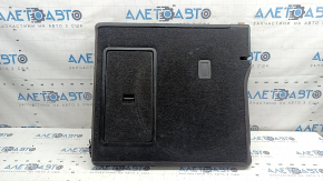 Backrest of the rear row of seats, 2nd row, right, Audi A3 8V 17-20 4d, black leather, with armrest, belt and latch