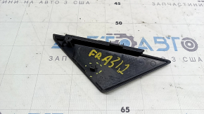 Door triangle, outer front right, Audi A3 8V 15-20 4d, gloss black, broken fastening, scratches