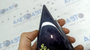 Door triangle, outer front right, Audi A3 8V 15-20 4d, gloss black, broken fastening, scratches