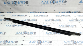 Molding door-glass central front right Audi A3 8V 15-20 4d, black, worn