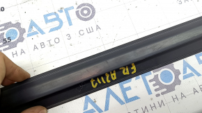 Molding door-glass central front right Audi A3 8V 15-20 4d, black, worn