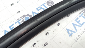 Glass seal with molding front right Audi A3 8V 15-20 4d, black, worn