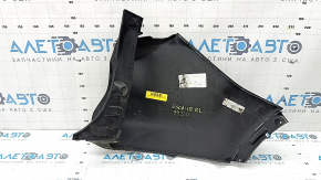 Rear bumper bare left Ford Escape MK3 17-19 rest, black, broken fasteners, scratches