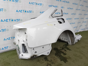 Quarter wing rear right Audi A6 C7 12-18 sawed off, white, painted