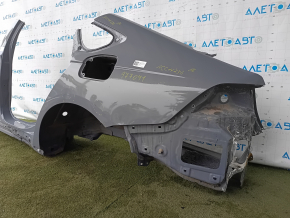 Quarter wing rear left Honda Accord 23-26 sawed off with the central pillar, gray, bumps, dents, corrosion