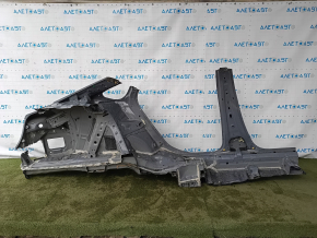 Quarter wing rear left Honda Accord 23-26 sawed off with the central pillar, gray, bumps, dents, corrosion
