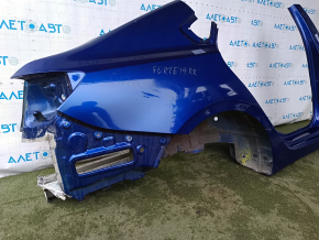Quarter wing rear right Kia Forte 19-24 4d sawed off with the central pillar, blue, dented