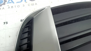 Right front bumper grille for Audi A3 8V 17-20, structure with matte chrome insert, chips