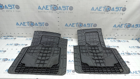 Set of floor mats for Audi A3 8V 15-20 rubber, black and brown, Goodyear, tears