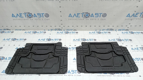 Set of floor mats for Audi A3 8V 15-20 rubber, black and brown, Goodyear, tears