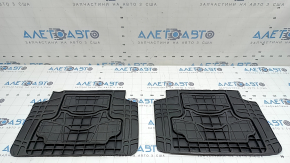 Set of floor mats for Audi A3 8V 15-20 rubber, black and brown, Goodyear, tears