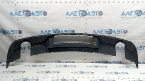 Rear bumper lip Audi A3 8V 17-19 structure with chrome molding for 2 single pipes, scratches
