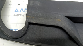 Rear bumper lip Audi A3 8V 17-19 structure with chrome molding for 2 single pipes, scratches