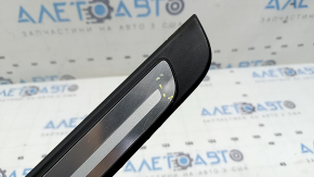 Outer front left door sill trim for Audi A3 8V 17-20 4d, black with chrome insert, scratches, dents