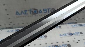 Outer front left door sill trim for Audi A3 8V 17-20 4d, black with chrome insert, scratches, dents