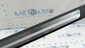 Outer front left door sill trim for Audi A3 8V 17-20 4d, black with chrome insert, scratches, dents
