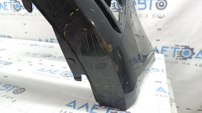 Bare front bumper Audi A3 8V 17-20 without parking sensors, without towing hook plug, gray, scratches, chips, cracked mount