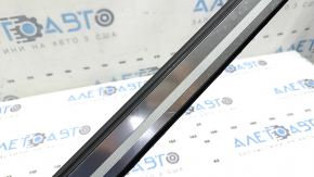 Outer front right door sill trim for Audi A3 8V 17-20 4d, black with chrome insert, scratches