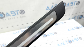 Outer front right door sill trim for Audi A3 8V 17-20 4d, black with chrome insert, scratches