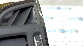 Right dashboard air duct deflector Ford Escape MK3 13-19 black with black gloss, worn gloss