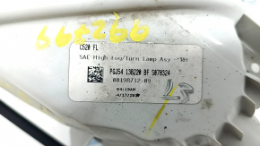 Right turn signal Ford Escape MK3 17-19 rest, white with fog lights, sand, broken mount, chipped housing
