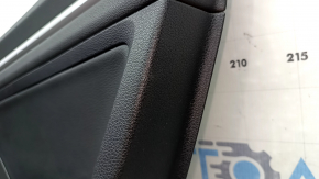 Door trim card rear right Audi A3 8V 15-20 4d, 5d, black, leather, armrest leather black, with squeaker, gray molding, scratches