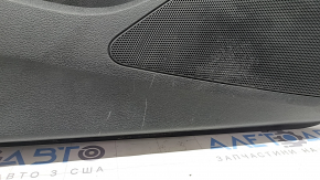 Door trim card front left Audi A3 8V 15-20 4d, 5d, black, leather, armrest leather black, gray molding, scratches