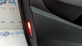 Door trim card front left Audi A3 8V 15-20 4d, 5d, black, leather, armrest leather black, gray molding, scratches