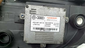 Front left headlight assembly Audi A3 8V 17-20 xenon hid with lower mount, polishable, scratches, yellowing DRL