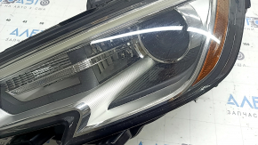 Front left headlight assembly Audi A3 8V 17-20 xenon hid with lower mount, polishable, scratches, yellowing DRL