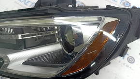 Front left headlight assembly Audi A3 8V 17-20 xenon hid with lower mount, polishable, scratches, yellowing DRL