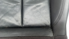 Audi A3 8V 15-20 4d, 5d passenger seat cushion upholstery, black leather, heated, worn