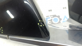 Right side mirror assembly Tesla Model 3 18-20 13+1 pins, heated, auto-dimming, chrome, black PBSB, scratches, chips
