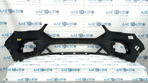 Front bumper bare Ford Escape MK3 17-19 rest, for parking sensors, black, cracks in fasteners, scratches, non-standard holes