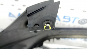 Front bumper bare Ford Escape MK3 17-19 rest, for parking sensors, black, cracks in fasteners, scratches, non-standard holes