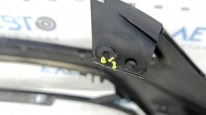 Front bumper bare Ford Escape MK3 17-19 rest, for parking sensors, black, cracks in fasteners, scratches, non-standard holes