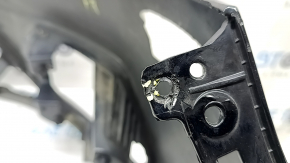 Front bumper bare Ford Escape MK3 17-19 rest, for parking sensors, black, cracks in fasteners, scratches, non-standard holes