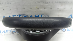 Tesla Model 3 18-23 black leather steering wheel, not heated, scratches, peeled leather