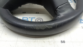 Tesla Model 3 18-23 black leather steering wheel, not heated, scratches, peeled leather