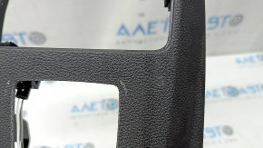 Rear center console trim for Ford Escape MK3 13-19, black, with backlight, scratches, needs cleaning