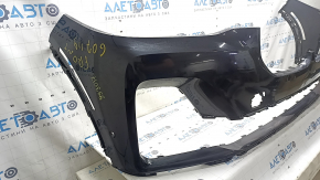 Bare front bumper BMW X7 G07 19-22 for parking sensors and PMA, black, scratches